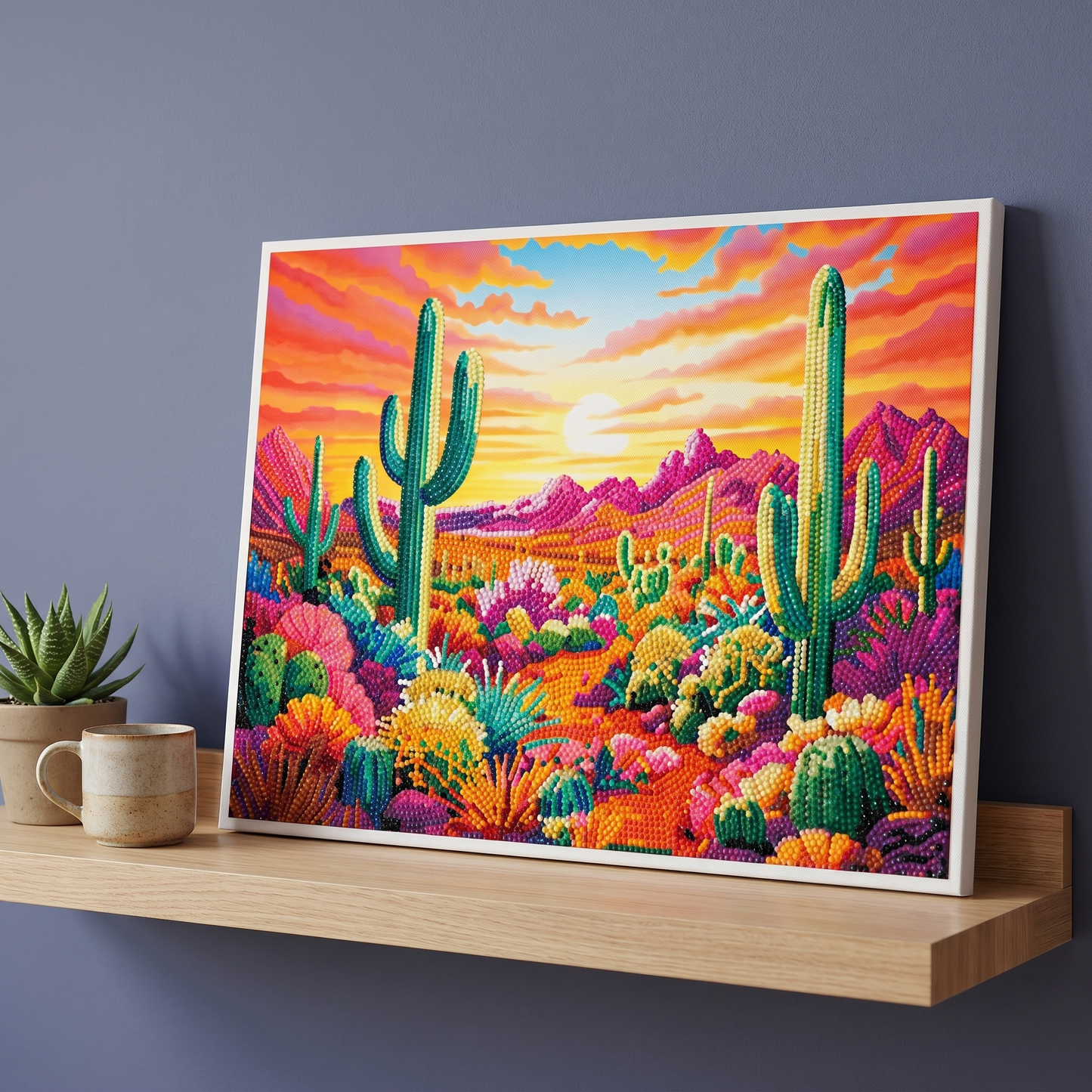 Finished Desert Bloom displayed at home