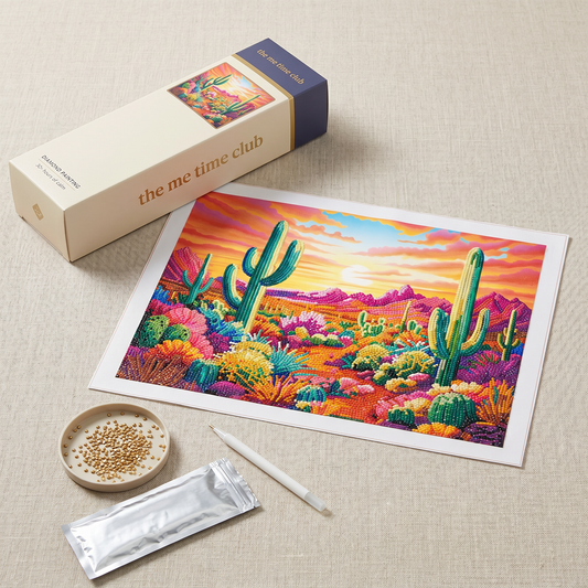 D5 :Desert Bloom - Diamond Painting Kit
