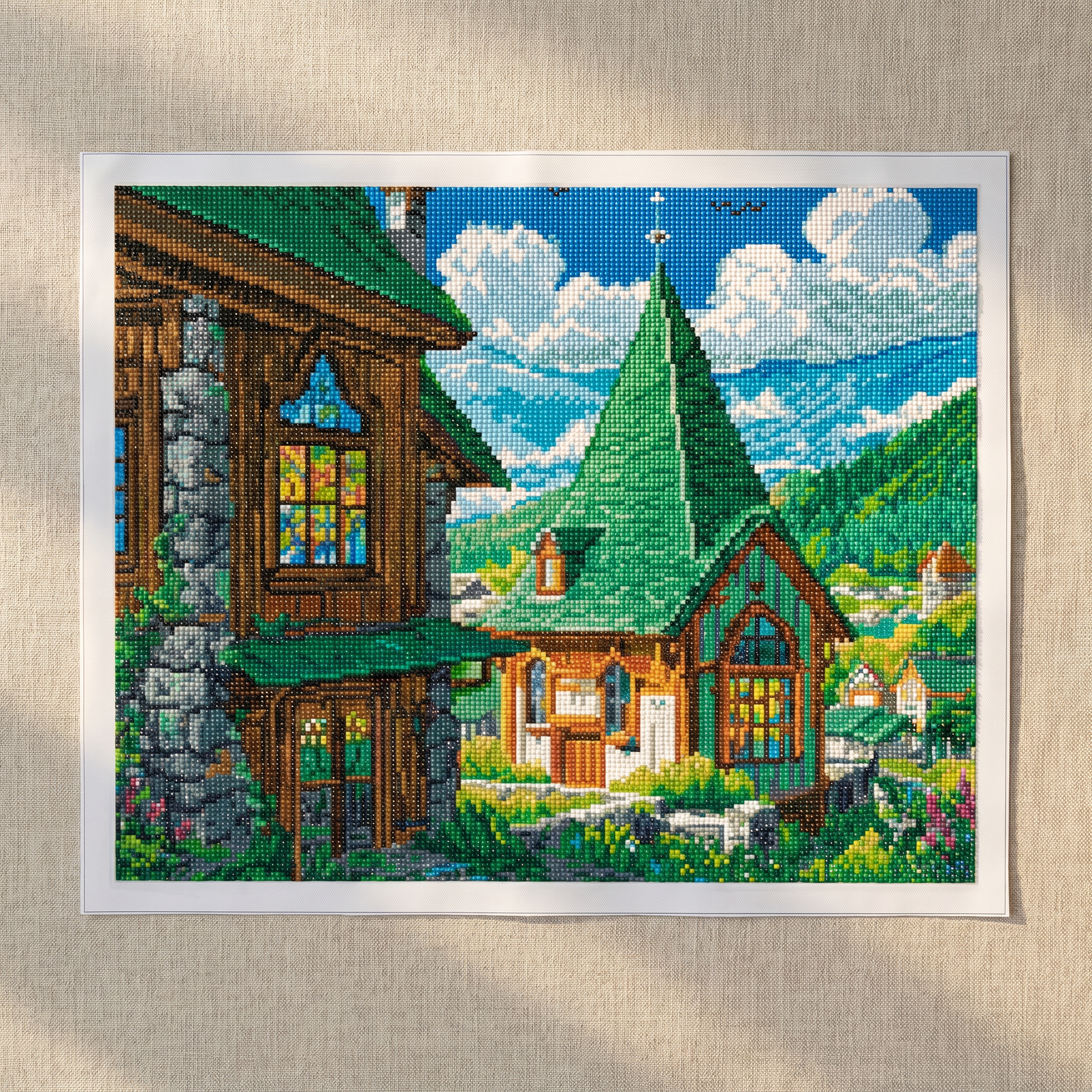 Finished The Hideaway diamond painting