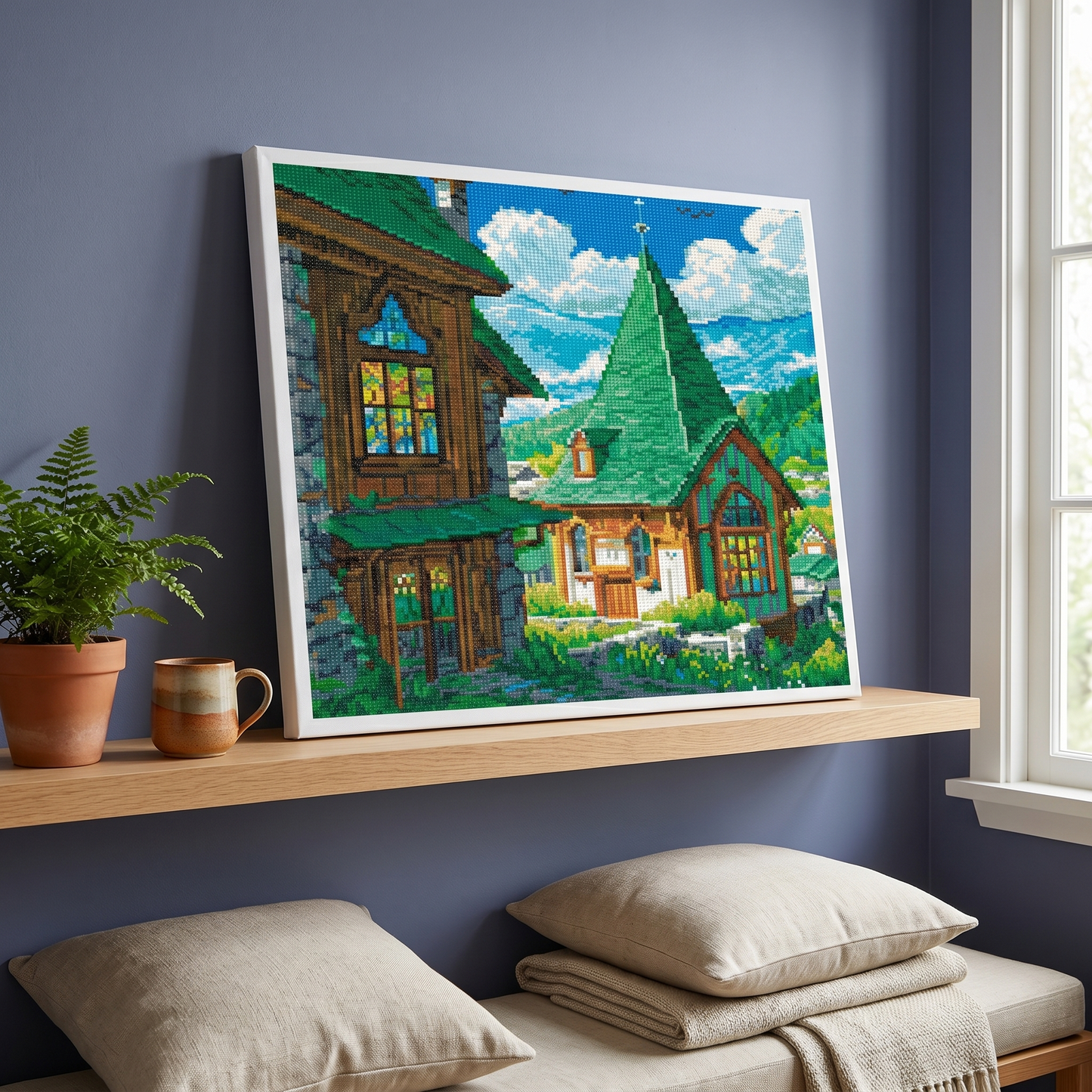 Finished The Hideaway displayed at home