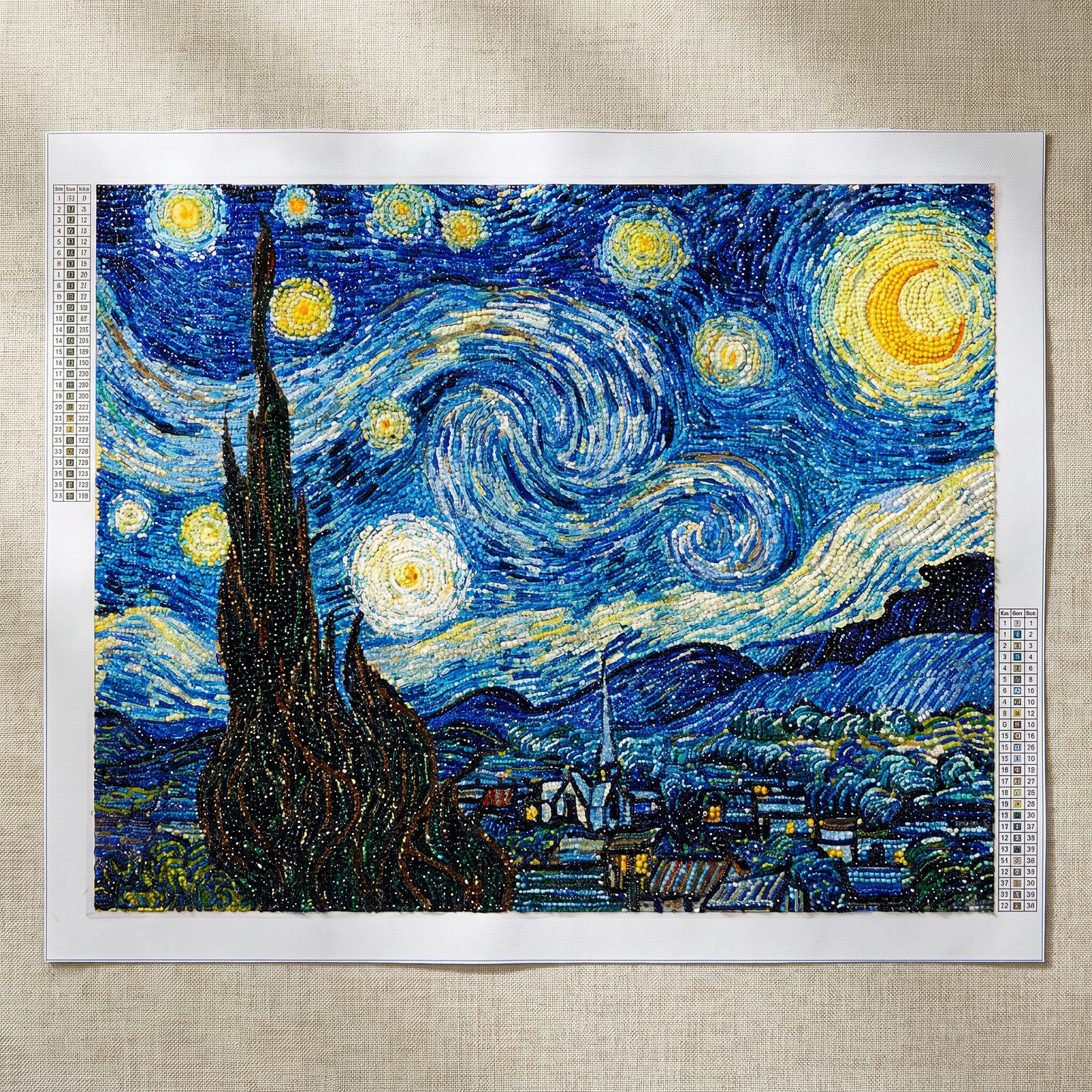 Finished Starlit Night diamond painting